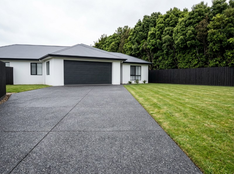 Concrete as a driveway surface at an Australian home