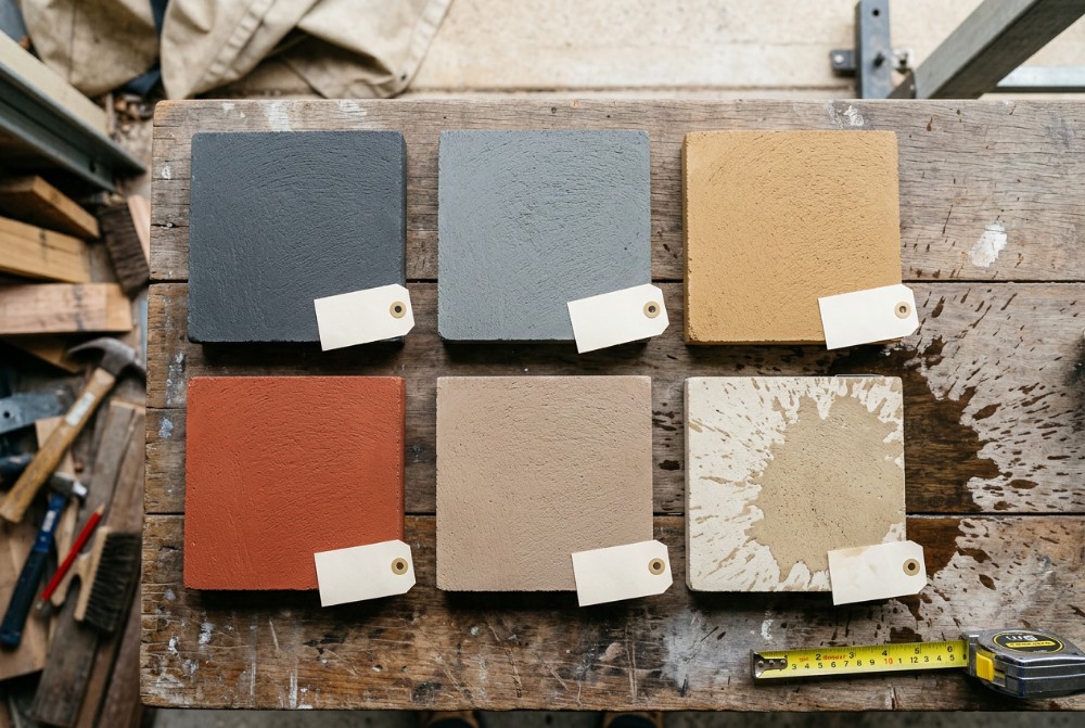 The oxide range, coloured concrete in Launceston