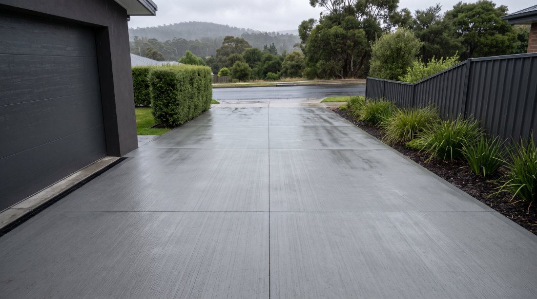 Fall carried out to the street on a Launceston driveway
