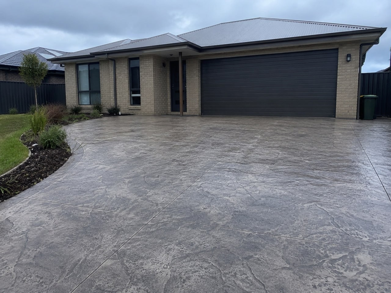 Decorative Concrete at a Launceston home
