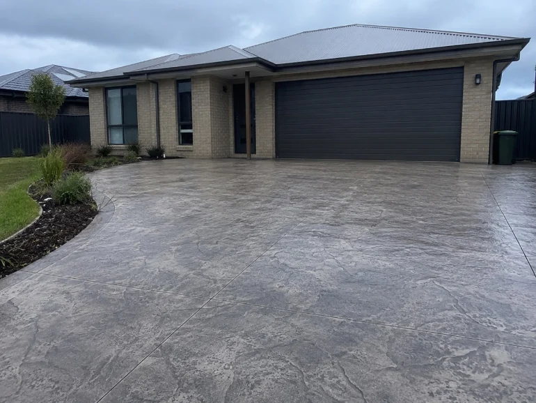 Decorative Concrete at a Launceston home