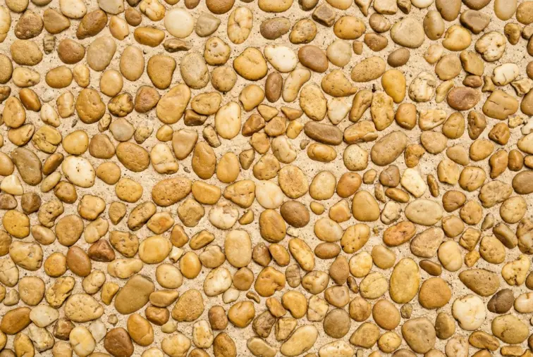Honey and amber, exposed aggregate concrete in Launceston