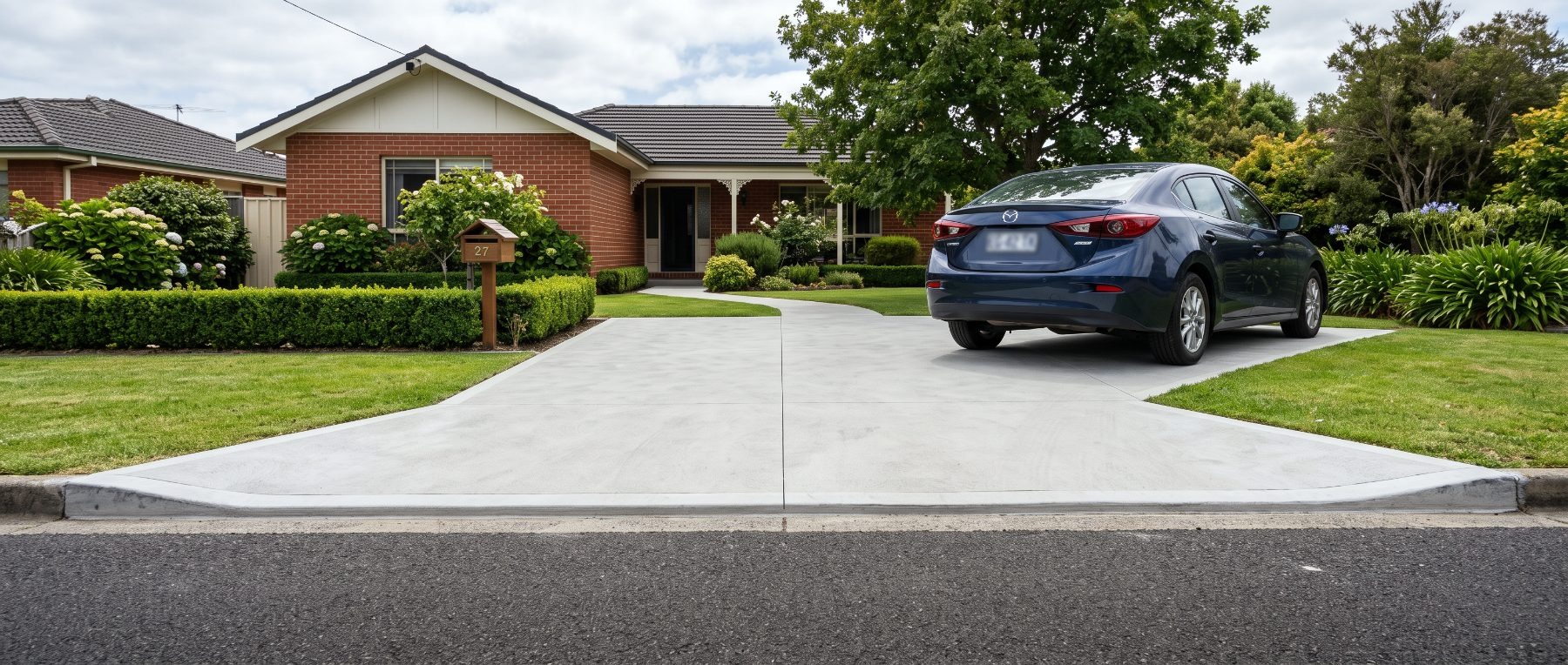Layback, Crossover, Reinstatement, a driveway crossover in Launceston
