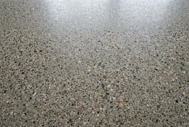 Salt and pepper, close up, a polished concrete floor in Launceston