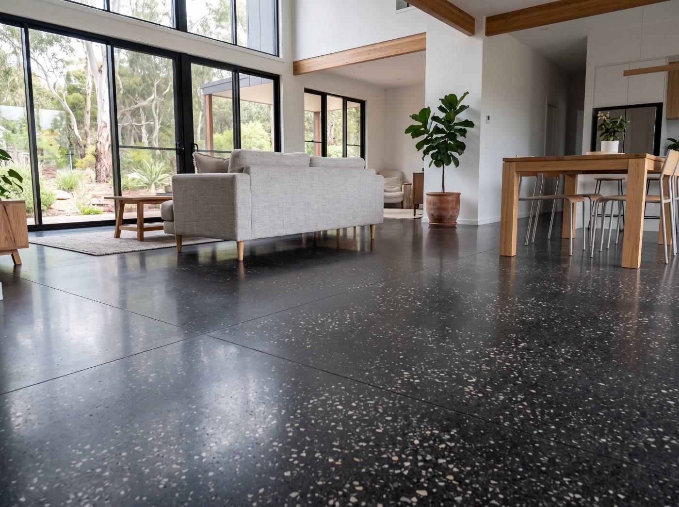 Polished Concrete at a Launceston home