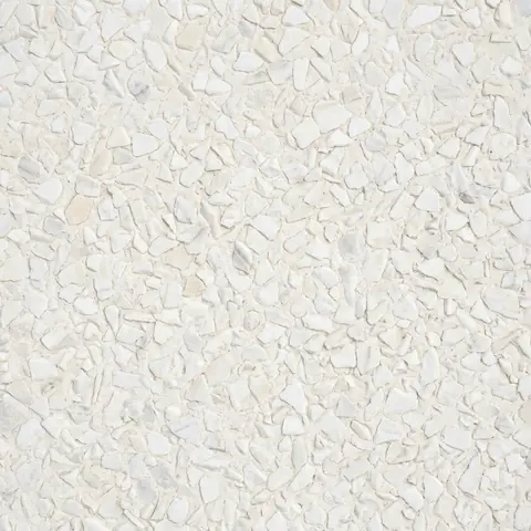 Marble exposed aggregate concrete, the pale end